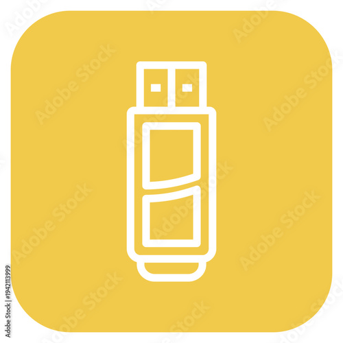 Vector Design USB Stick Icon Style