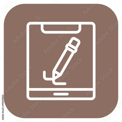 Vector Design Drawing Tablet Icon Style