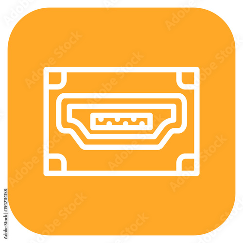 Vector Design Hdmi Port Icon Style