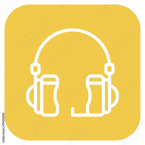 Vector Design Headphone Icon Style