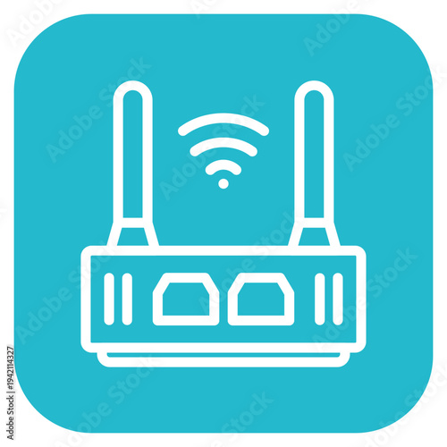 Vector Design Wireless Router Icon Style