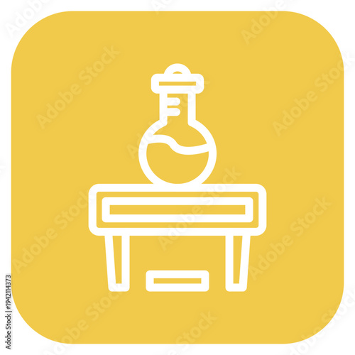 Burning Chemical Icon Style