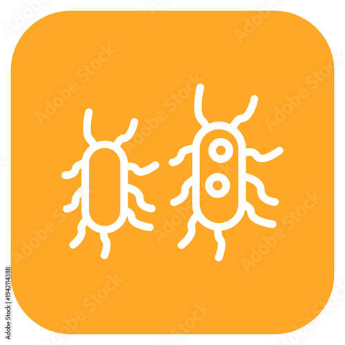 Bacteria Icon Style