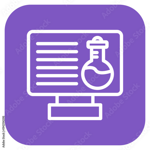 Online Chemistry Icon Style