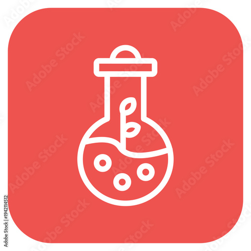 Plany Test Tube Icon Style