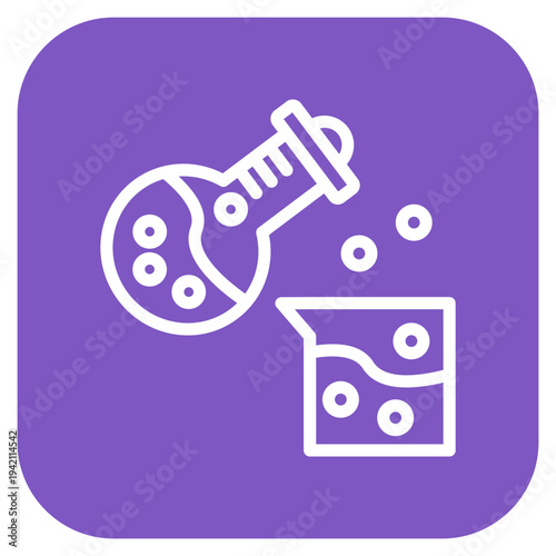 Chemical Reaction Icon Style