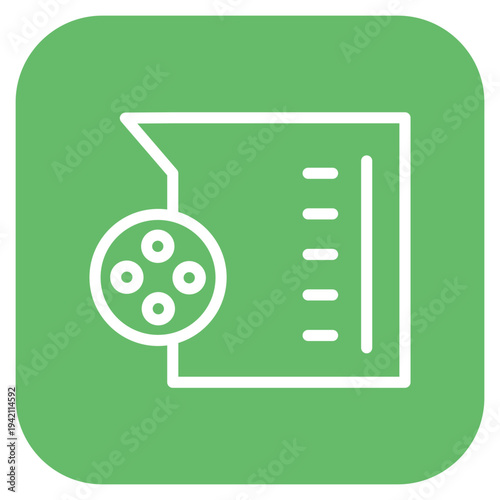 Chemistry Colloid Icon Style