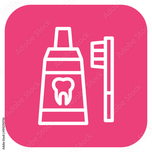 Tooth Paste Icon Style