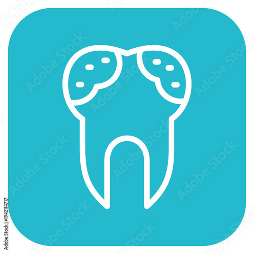 Tooth Decayed Icon Style