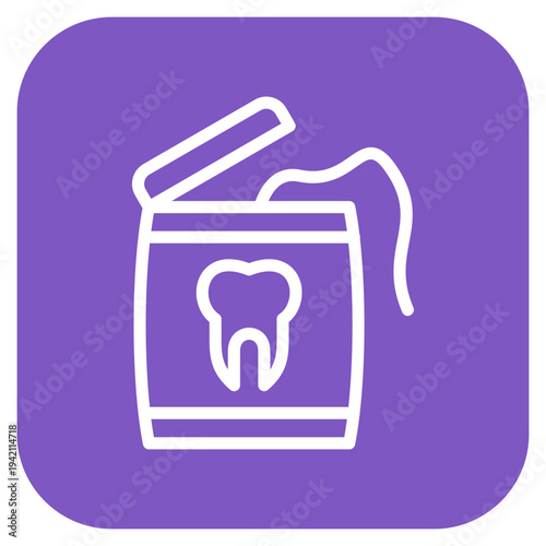 Dental Floss Icon Style