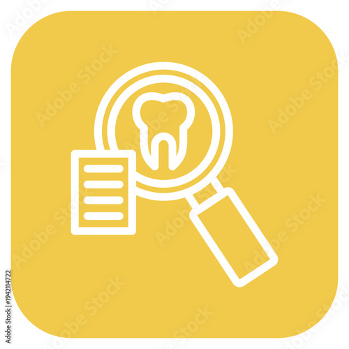 Tooth Analysis Icon Style