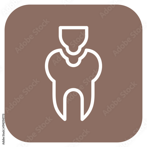 Dental Filling Icon Style