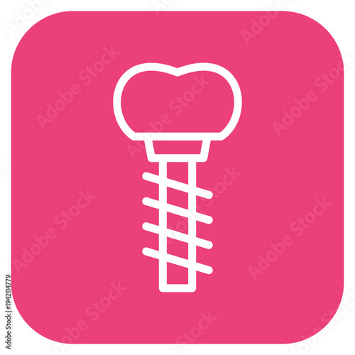 Dental Implant Icon Style