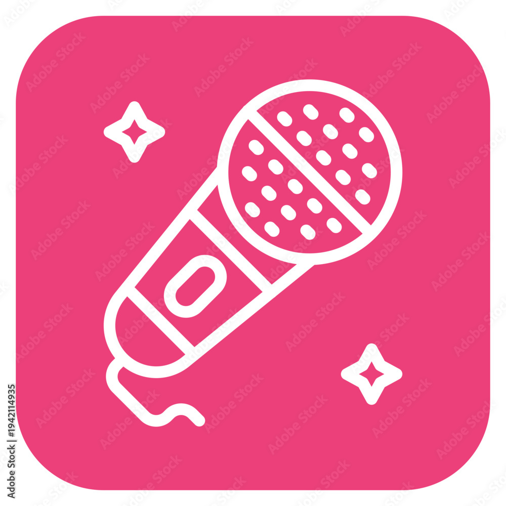 Fototapeta premium Microphone Icon Style