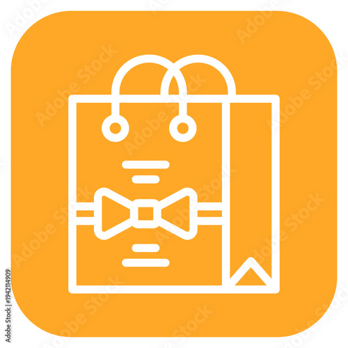Gift Bag Icon Style