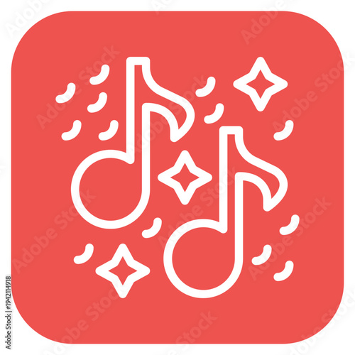 Musical Notes Icon Style
