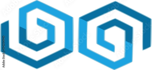 This sleek emblem is perfectly suited for technology firms, architectural software, engineering consultants, or cybersecurity startups looking for a balanced and innovative visual identity.