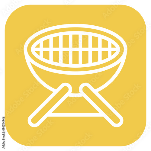 BBQ Grill Icon Style