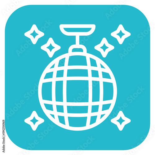 Disco Ball Icon Style