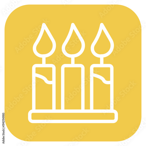 Candles Icon Style