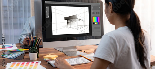 Fotografija Architectural design brisk software application for architect business and profe