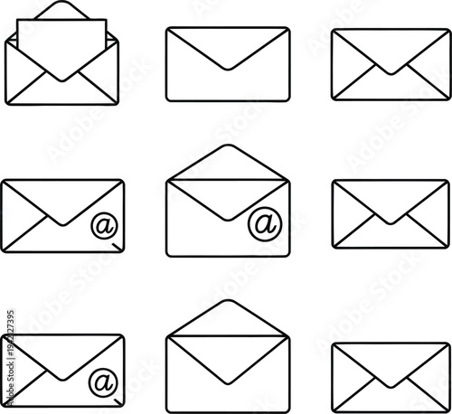 Envelope design variations and dimensions