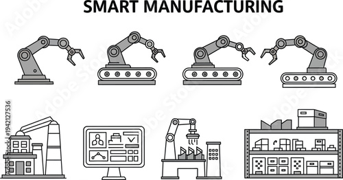 Smart manufacturing industrial automation and robotics