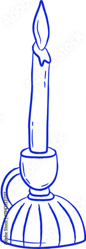 Candle Holder Sketch Linework