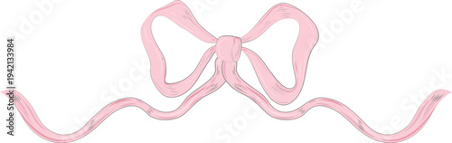 Bow Ribbon Divider Hand Drawn