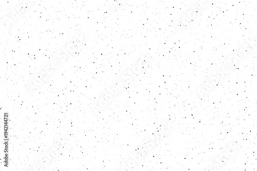 A sparse scattering of fine black grains provides a visual grunge effect on plain white