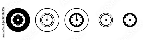 Clock icon vector. Time sign and symbol. watch icon