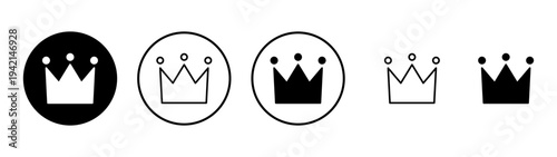 Crown icon vector. crown sign and symbol