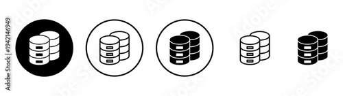 Database icon vector. database sign and symbol