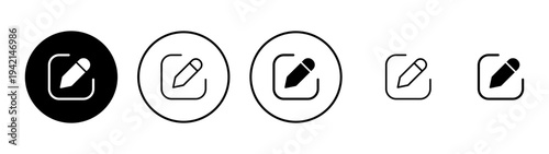 Edit icon vector. edit document sign and symbol. edit text icon. pencil. sign up
