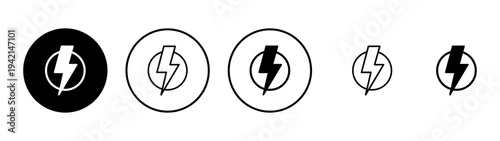 Lightning icon vector. electric sign and symbol. power icon. energy sign