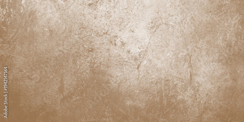 Aged brown parchment texture with a vintage grunge pattern and a rough stained surface provides a blank retro design for an antique paper wallpaper background