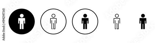 Man icon vector. male sign and symbol. human symbol