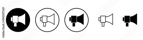 Megaphone icon vector. Loudspeaker sign and symbol