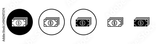 Money icon vector. Money sign and symbol