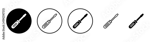 Screwdriver icon vector.tools sign and symbol