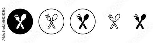 spoon and fork icon vector. spoon, fork and knife icon vector. restaurant sign and symbol