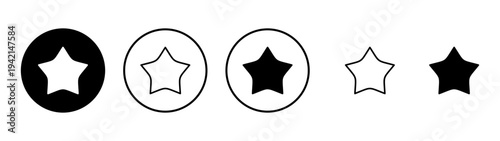 Star icon vector. rating sign and symbol. favourite star icon