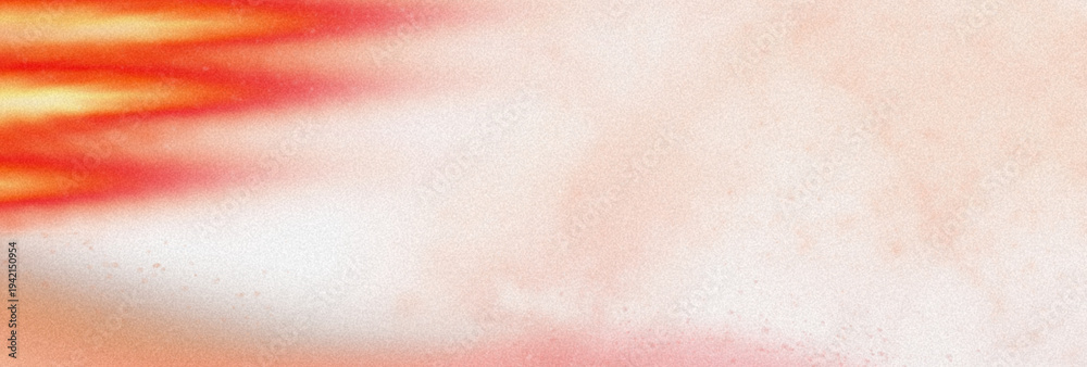 Fototapeta premium Abstract light leak effect creating a soft, warm glow with rich red and yellow tones blending across a textured background
