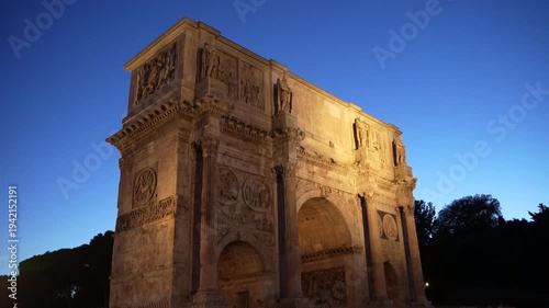 Roman Arch - Ancient Landmark in Rome, Italy