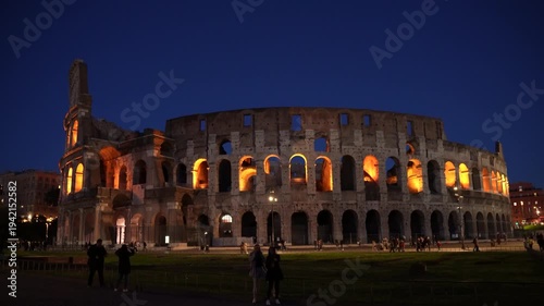 Exterior View of the Colosseum - Historic Rome, Italy