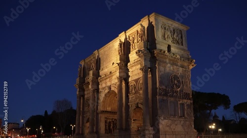 Roman Arch - Ancient Landmark in Rome, Italy