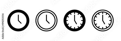Clock icon vector illustration. Time sign and symbol. watch icon