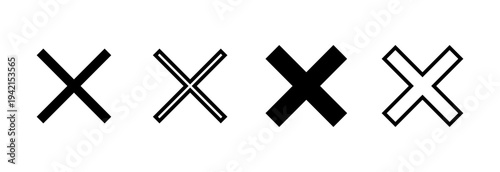 Close icon vector illustration. Delete sign and symbol. cross sign