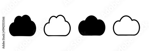 Cloud icon vector illustration. cloud sign and symbol