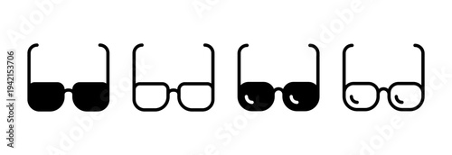 Glasses icon vector illustration. Glasses sign and symbol